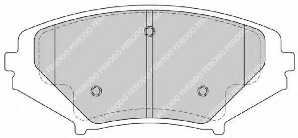 Комплект гальмівних колодок, дискове гальмо