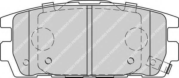 Комплект гальмівних колодок, дискове гальмо