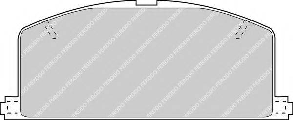 Комплект гальмівних колодок, дискове гальмо