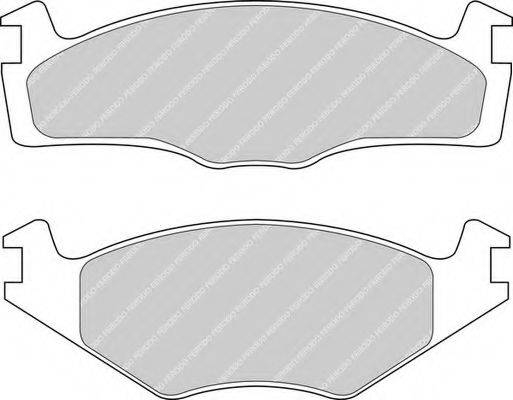 Комплект гальмівних колодок, дискове гальмо