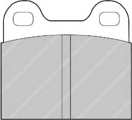 Комплект гальмівних колодок, дискове гальмо