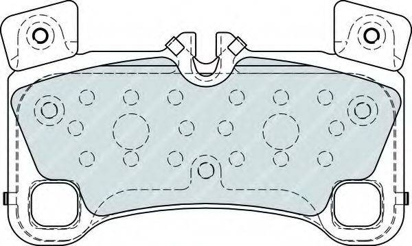 Комплект гальмівних колодок, дискове гальмо