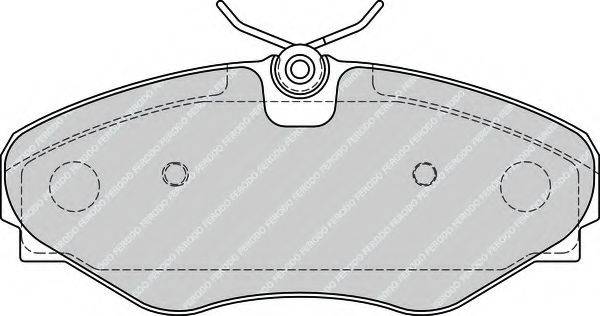 Комплект гальмівних колодок, дискове гальмо