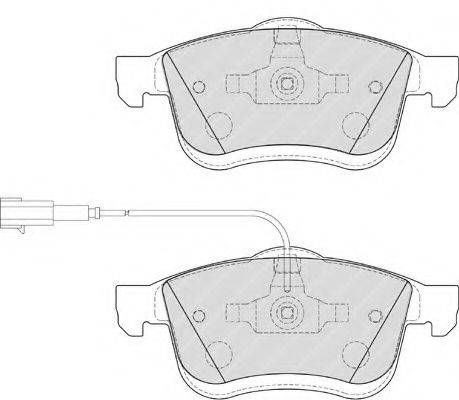 Комплект гальмівних колодок, дискове гальмо