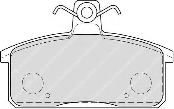 Комплект гальмівних колодок, дискове гальмо