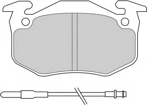 Комплект гальмівних колодок, дискове гальмо