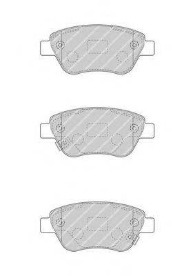 Комплект гальмівних колодок, дискове гальмо