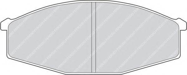 Комплект гальмівних колодок, дискове гальмо