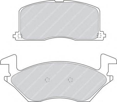 Комплект гальмівних колодок, дискове гальмо
