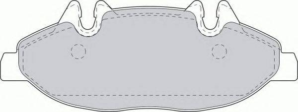 Комплект гальмівних колодок, дискове гальмо