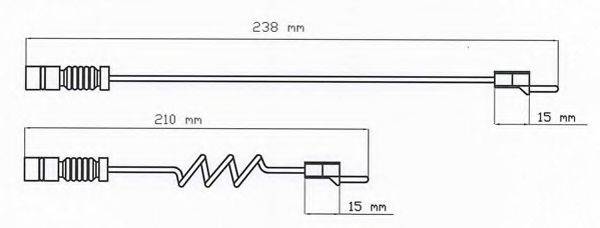 Сигналізатор, знос гальмівних колодок
