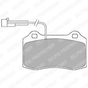 Комплект гальмівних колодок, дискове гальмо