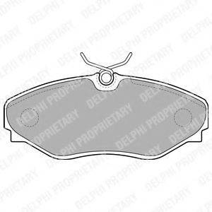 Комплект гальмівних колодок, дискове гальмо