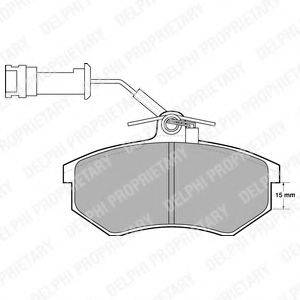 Комплект гальмівних колодок, дискове гальмо