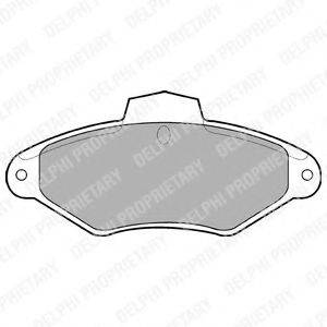 Комплект гальмівних колодок, дискове гальмо