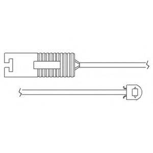 Контрольний контакт, контроль шару гальмівних колодок