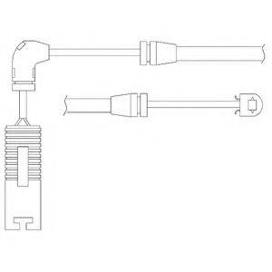 Контрольний контакт, контроль шару гальмівних колодок