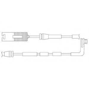 Контрольний контакт, контроль шару гальмівних колодок
