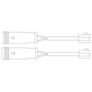 Контрольний контакт, контроль шару гальмівних колодок