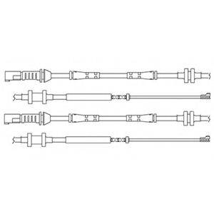 Контрольний контакт, контроль шару гальмівних колодок