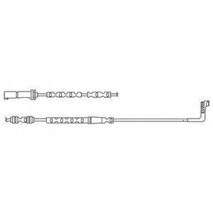 Контрольний контакт, контроль шару гальмівних колодок