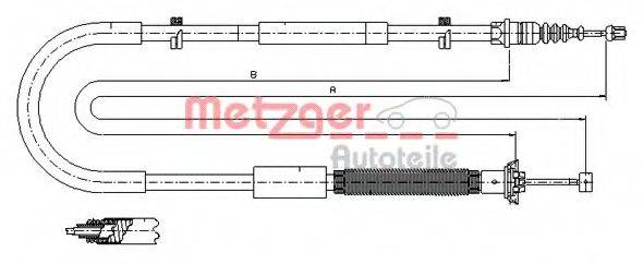 Трос, стоянкова гальмівна система